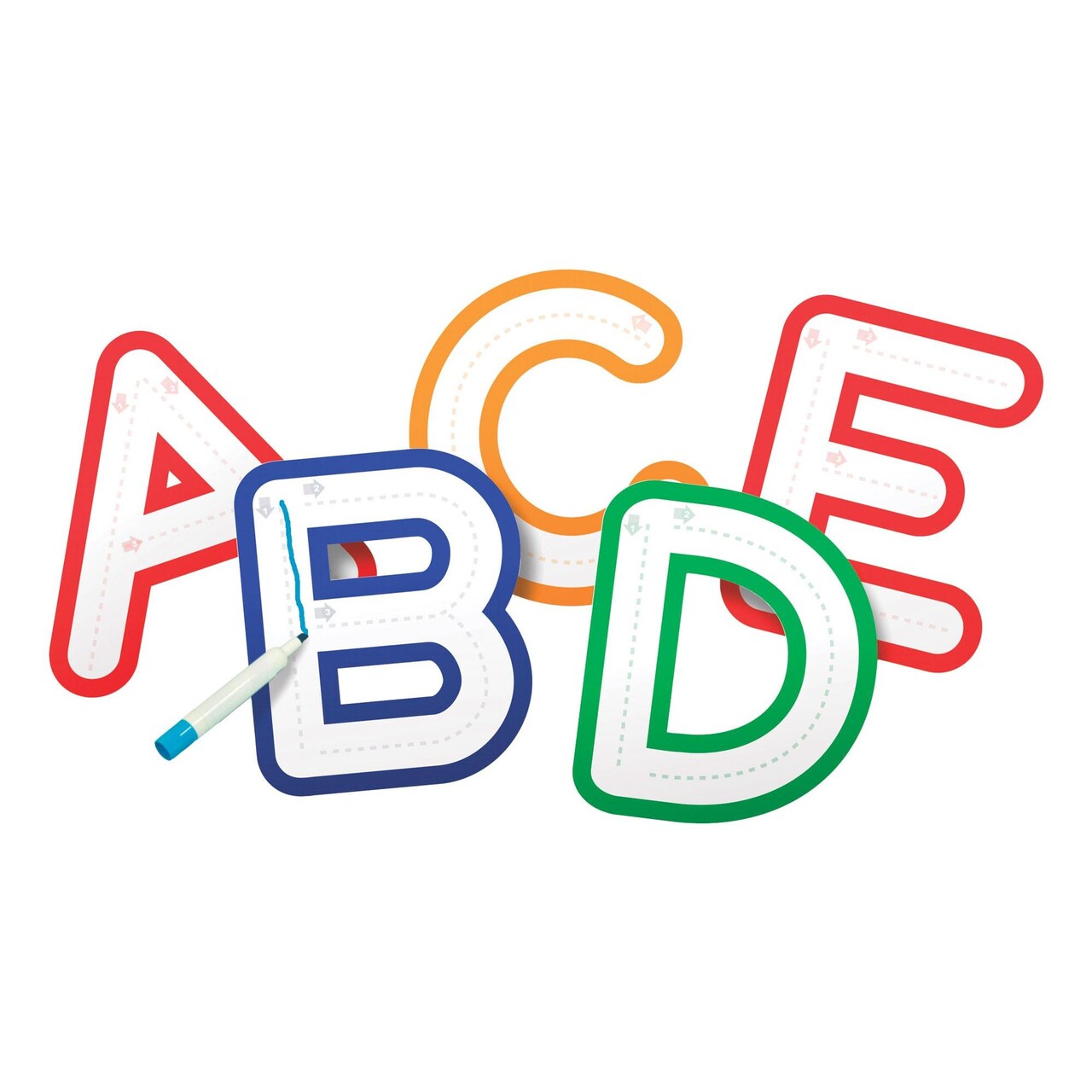 Roylco Follow Along Dry-Erase Letters - Reusable Handwriting Practice